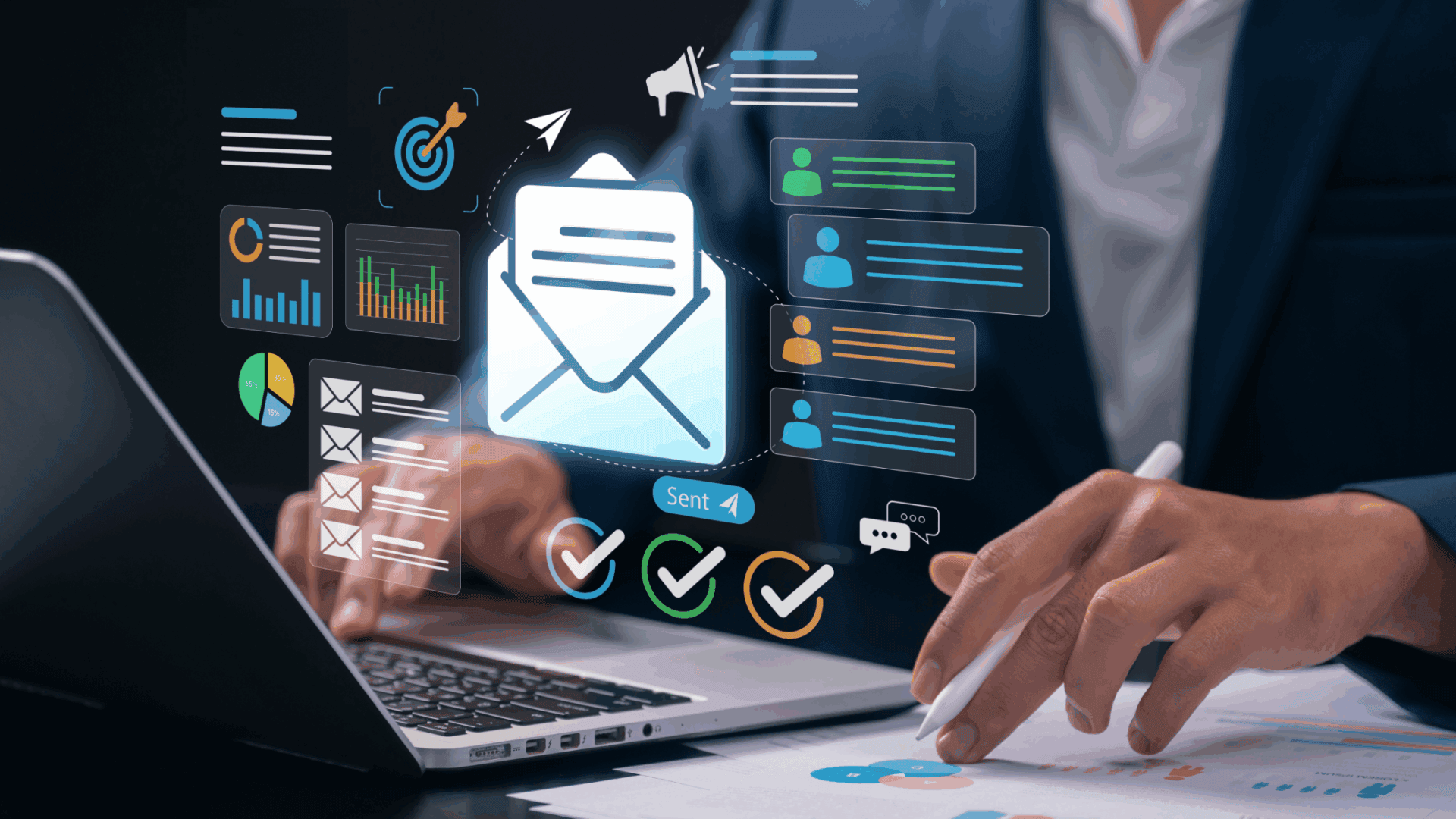 Email marketing analytics and performance data for Louisville businesses