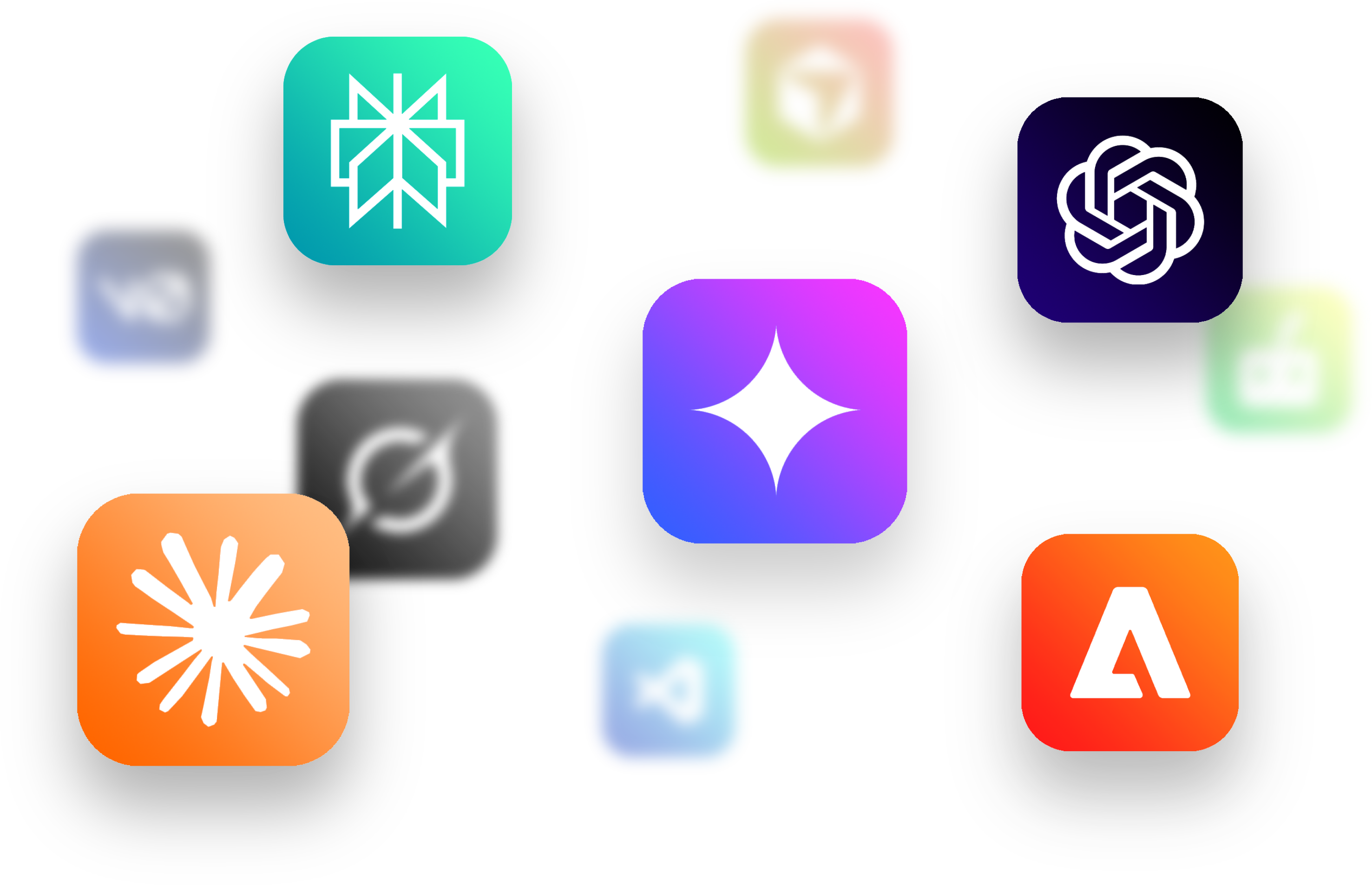 AI search platform icons for GEO and AI SEO services in Tennessee