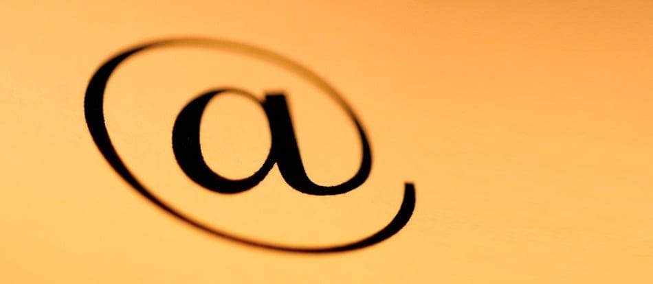 At sign image as backgroud for jlbworks.com