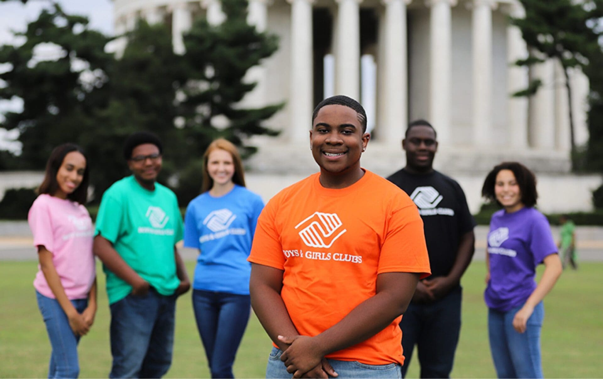 group of boys and girls club volunteers photo used for their brand new website developed by a marketing agency in nashville tn