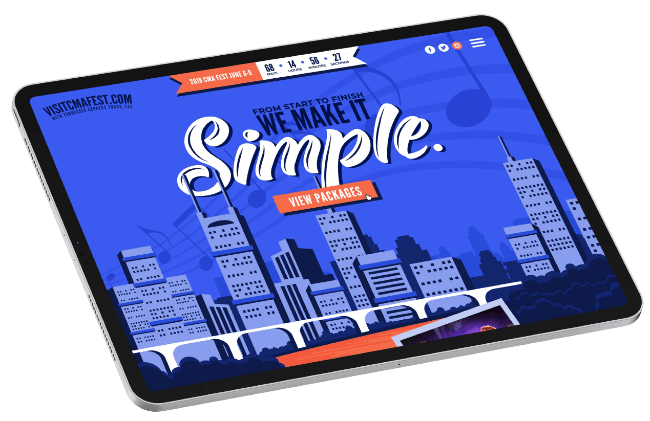 example of tablet website design and digital marketing from best web design company brentwood tn