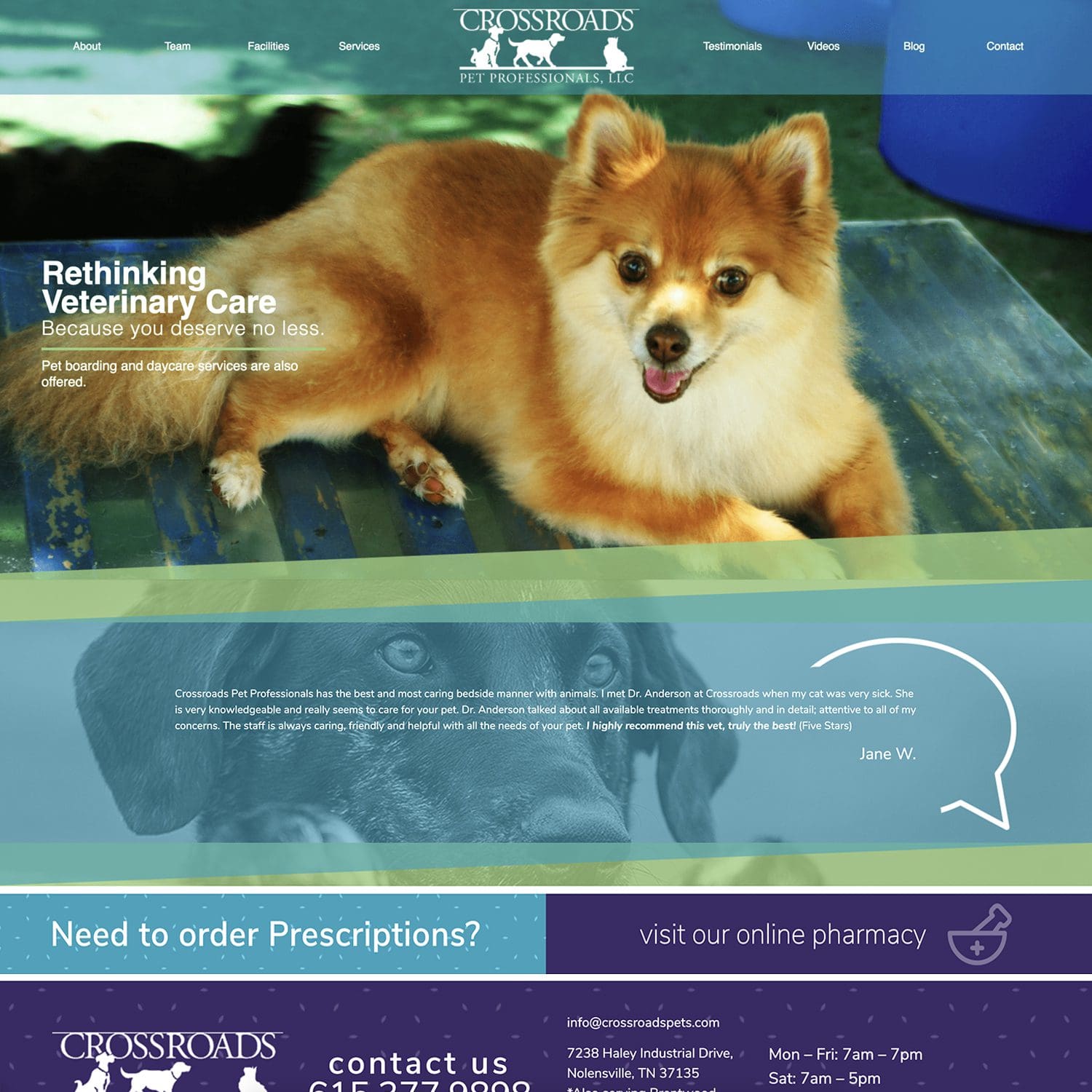 veterinary clinic website - JLB, Best Web Design and Web Development Company in Nashville, Brentwood, and Franklin