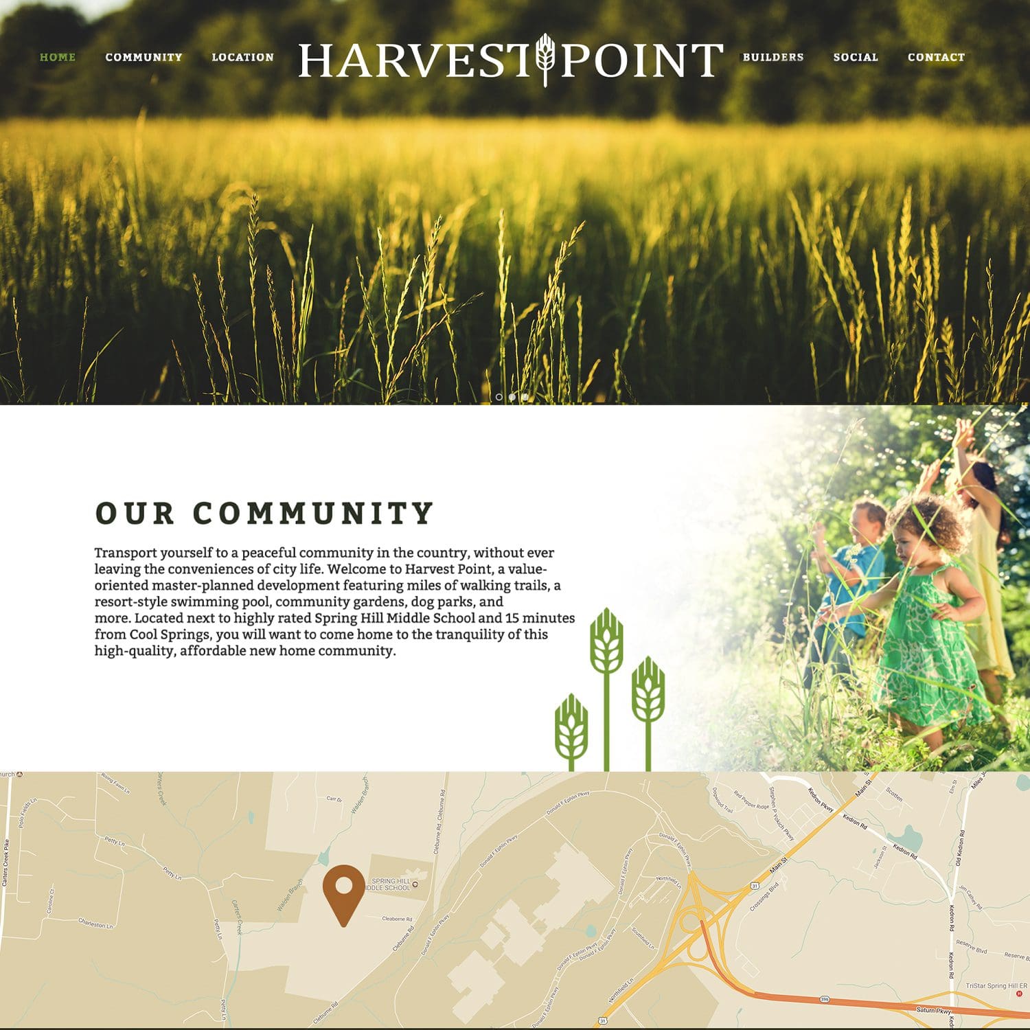 harvest point real estate website - JLB, Best Web Design and Web Development Company in Nashville, Brentwood, and Franklin