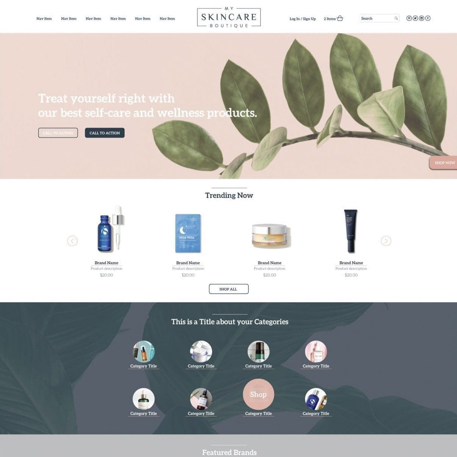 skincare boutique website - JLB, Best Web Design and Web Development Company in Nashville, Brentwood, and Franklin