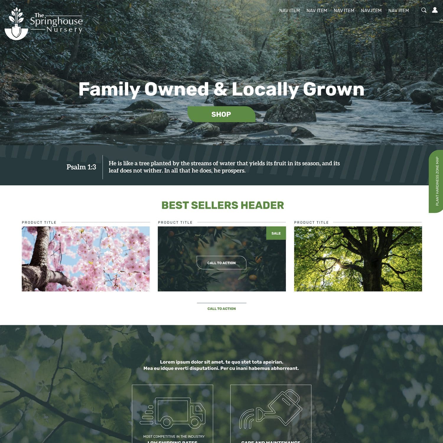 springhouse nursery ecommerce website - JLB, Best Web Design and Web Development Company in Nashville, Brentwood, and Franklin