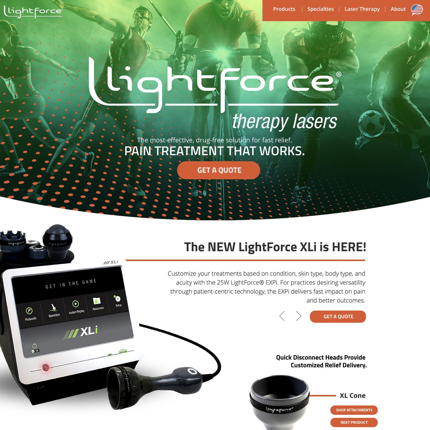 therapy laser healthcare website - JLB, Best Web Design and Web Development Company in Nashville, Brentwood, and Franklin