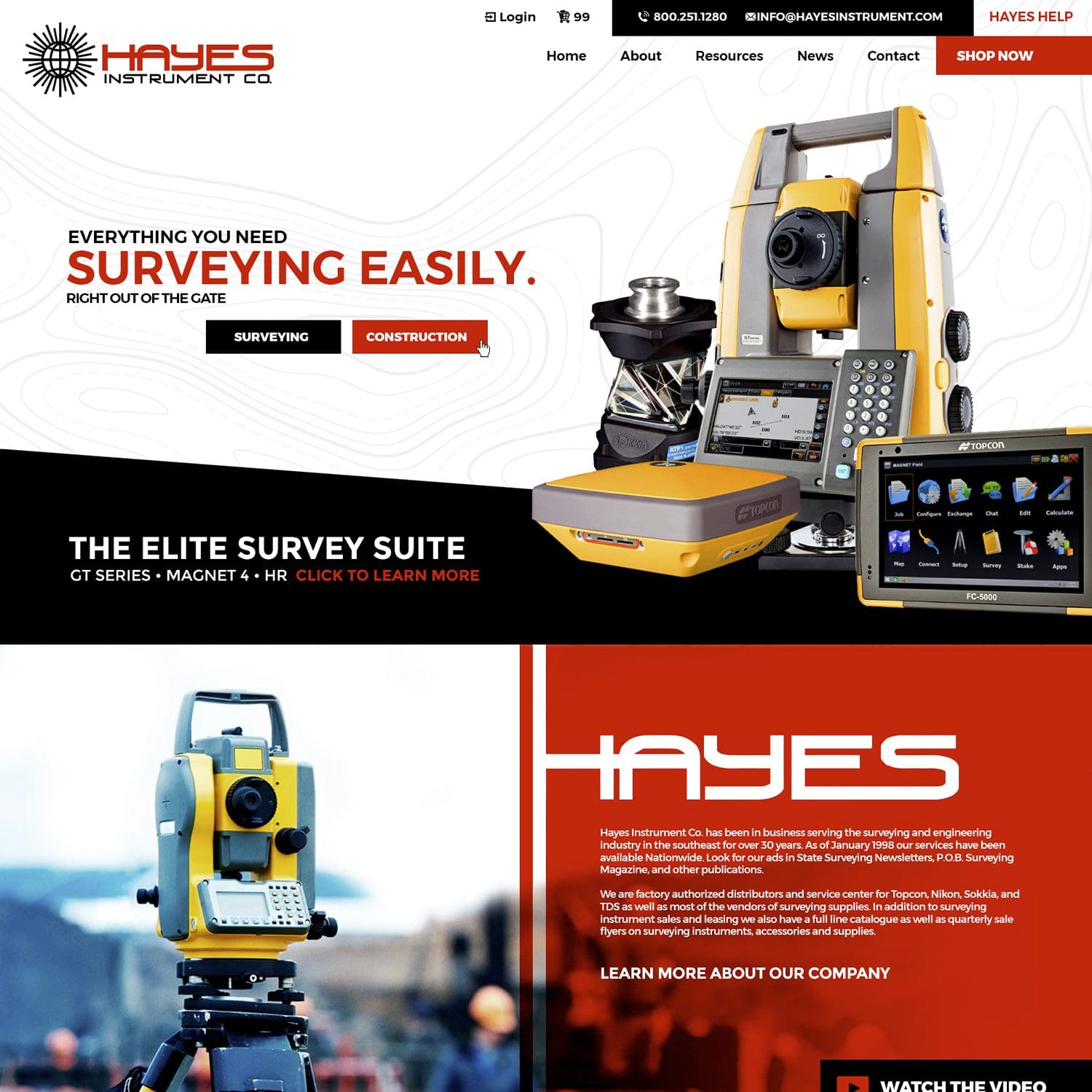 instrument surveying website - JLB, Best Web Design and Web Development Company in Nashville, Brentwood, and Franklin