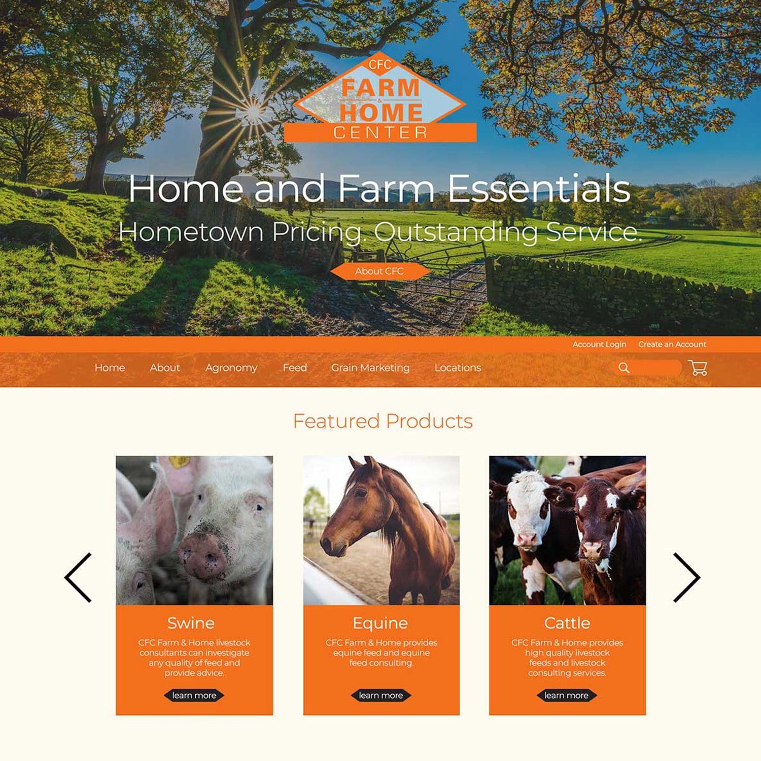 farm and home essential website - JLB, Best Web Design and Web Development Company in Nashville, Brentwood, and Franklin