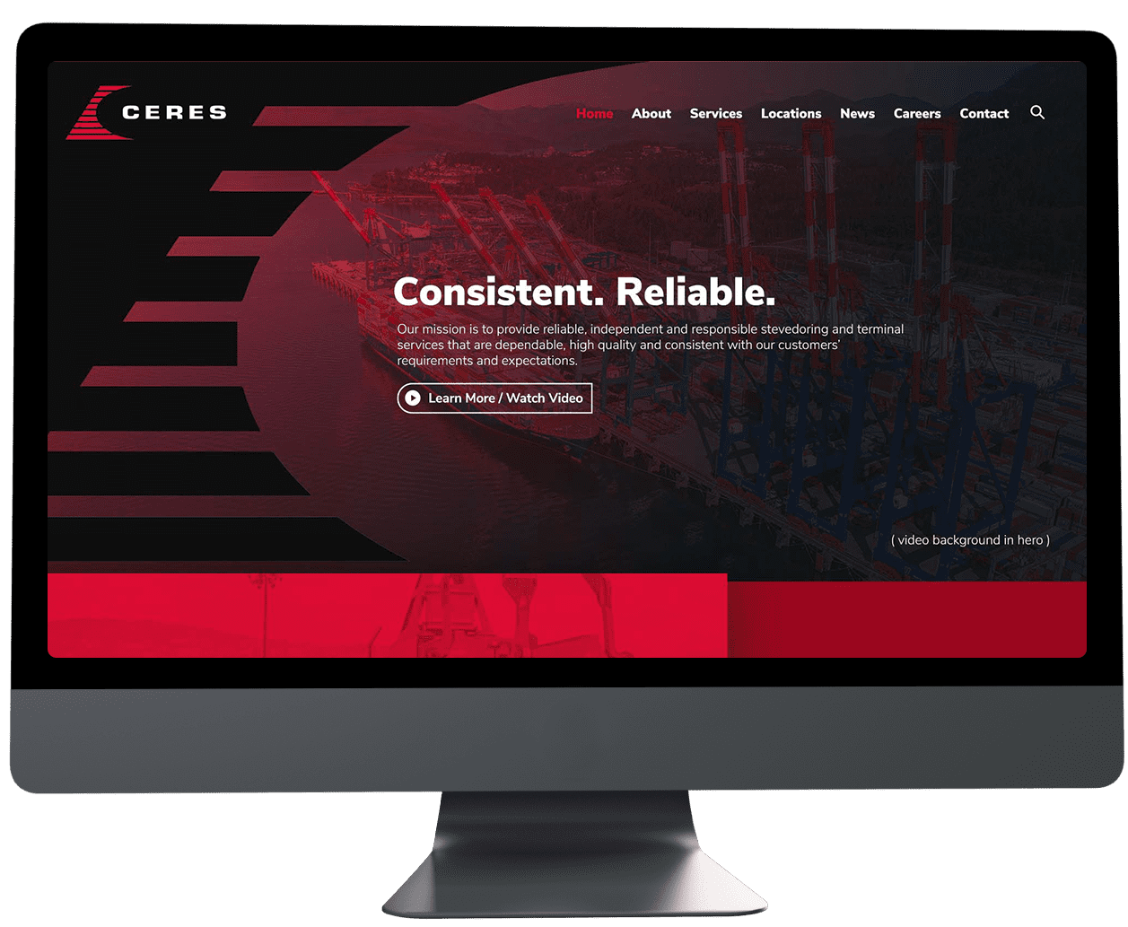 desktop design of a brand new website for a client in nashville from the best web design company