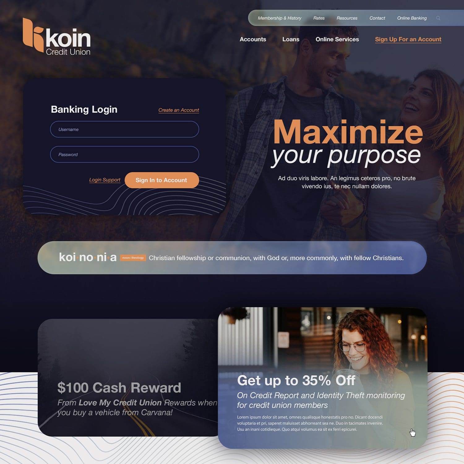 KOIN Web Design Screen Shot by Nashville Web Design Company -JLB