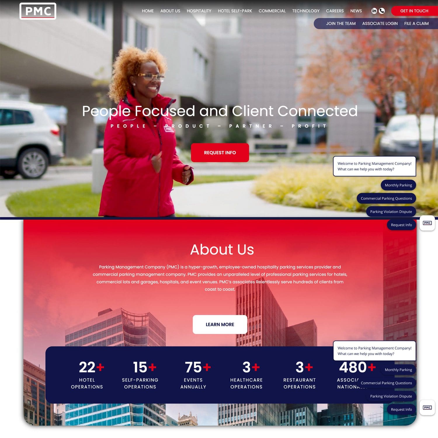 PMC Screenshot - Website Design Inspiration from a Nashville Web Design Company