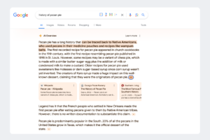 AI Overview for Pecan Pies